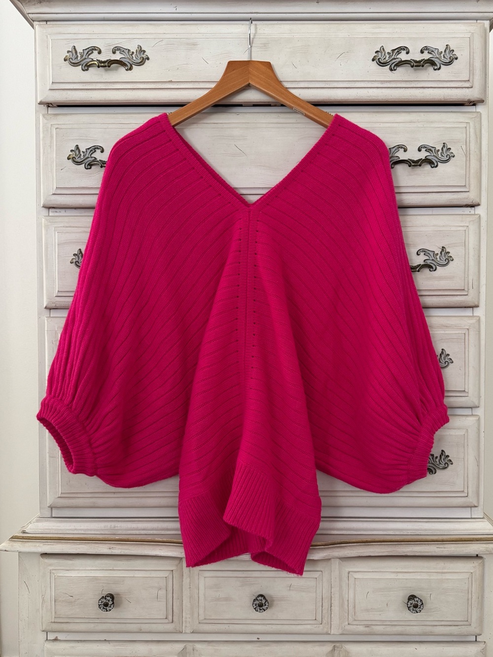 Vici Pink Bishop Sleeve Sweater